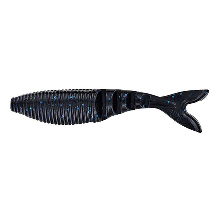 Силиконовая приманка Yamamoto Zako Slim Soft Swimbait - Black Blue Flake, 3-1/2in, 6pk