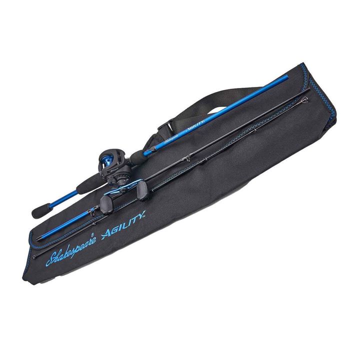 Комплект удилище + катушка Shakespeare Agility Travel Baitcast Casting Combo - 6ft 6in, Me