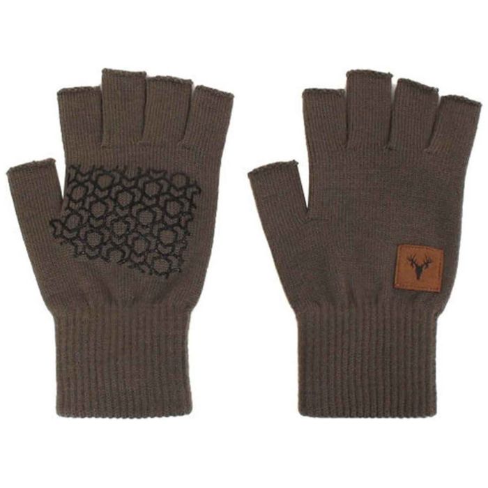 Перчатки Hot Shot Men's Merino Wool Fingerless Hunting Gloves - Canteen - One Size Fits Mo