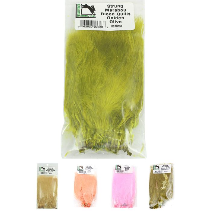 Материал для вязания мушек Hareline Dubbin Inc Hareline Marabou Strung Blood Quills
