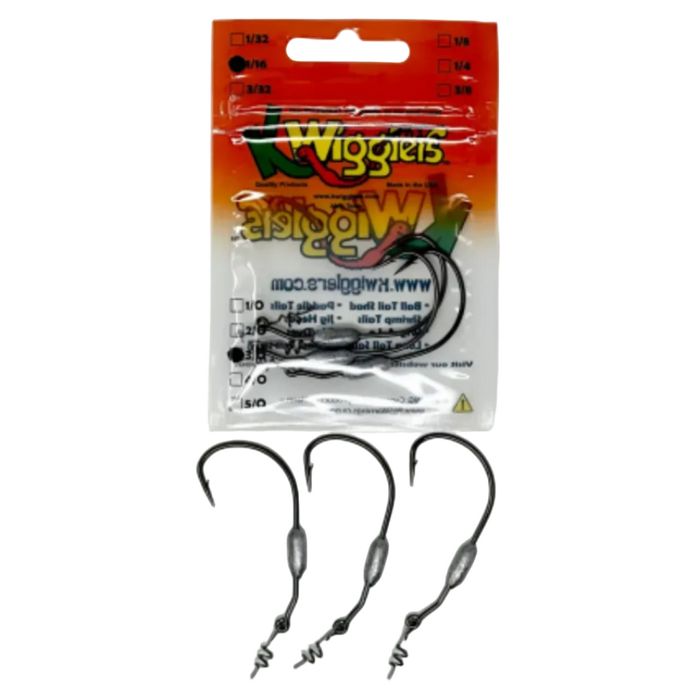 Джиг-головки KWIGGLERS Jig Head 3 Pack - 1/16oz Weedless 3/O