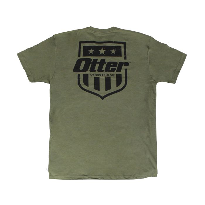 Рыболовная рубашка Otter Outdoors Otter Badge Tee Olive