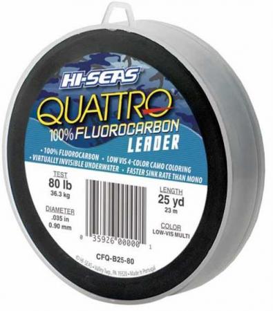 Поводковый материал American Fishing Wire Hi Seas Quattro Fluorocarbon Leader Material