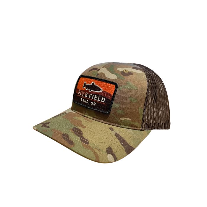Головной убор Fly and Field Outfitters Fly and Field Embroidered Trout Patch Hat - Bend