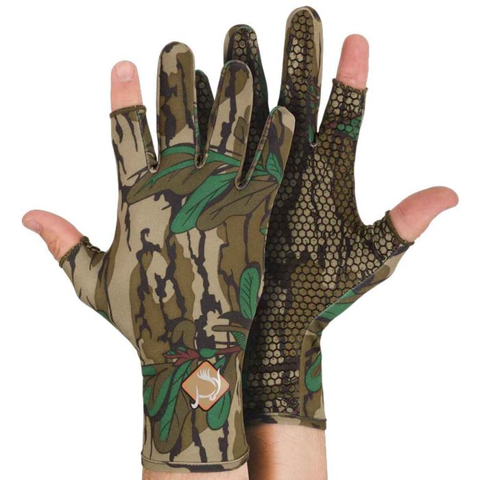 Перчатки Ol' Tom Men's Mossy Oak Greenleaf Performance Stretch-Fit Shooter Turke
