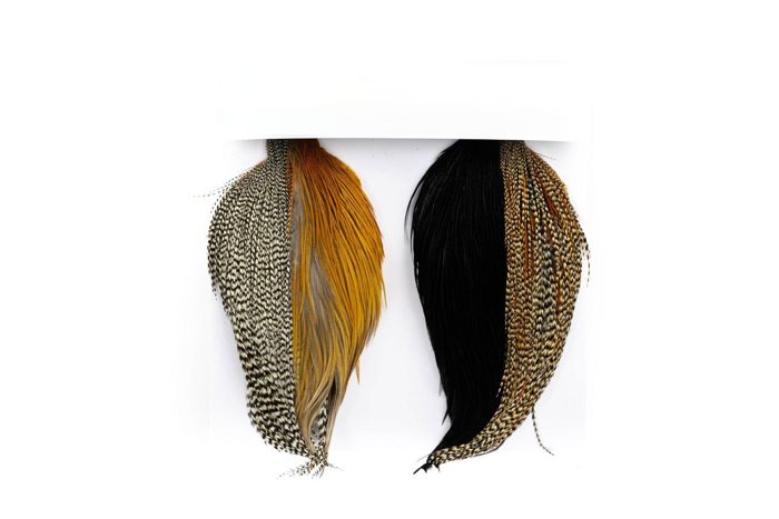 Материал для вязания мушек Whiting Intro Hackle Pack - Four 1/2 Cape - Assorted Colors