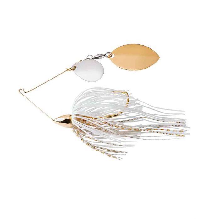 Спиннербейт War Eagle Gold Frame Finesse Colorado/Turtleback Spinnerbait - White Gold, 5/1