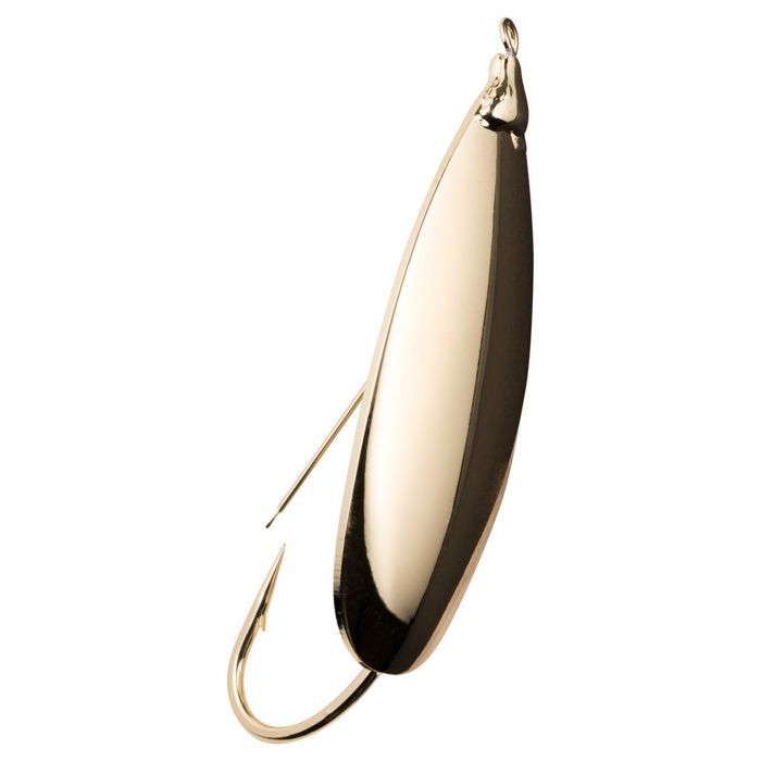 Колеблющаяся блесна Berkley Johnson Lures Silver Minnow Casting Spoon - Gold, 1/4oz, 2in
