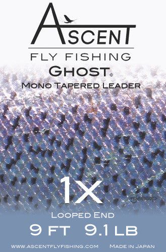 Подлесок и типпет Ascent Fly Fishing Ghost Tapered Leader with Loop