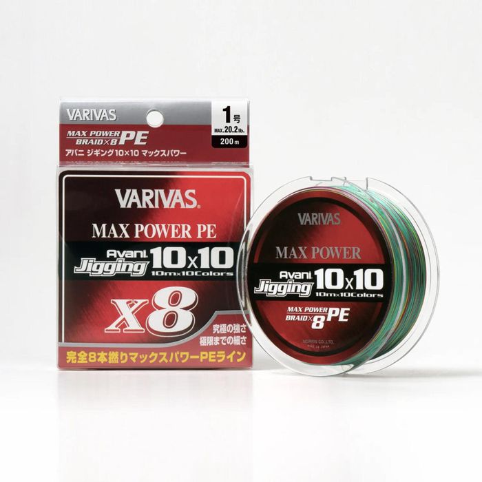 Плетёный шнур Varivas Avani Jigging 10x10 Max Power PE X8 Braided Line