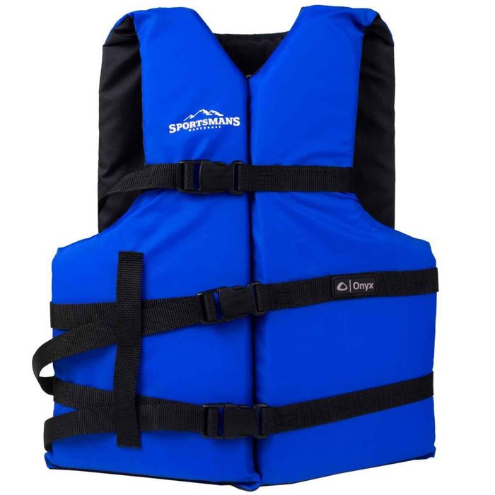 Оснащение для каяка Onyx Sportsman's Warehouse General Purpose Adult Life Jacket - Blue, U