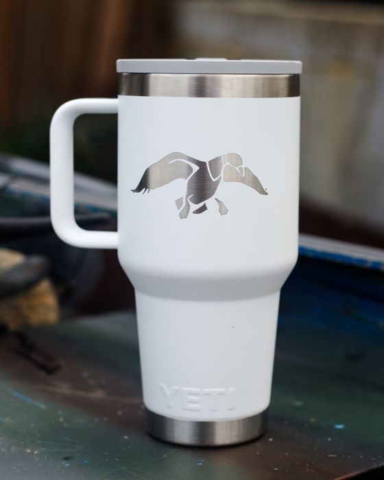 Походная посуда Duck Commander 30oz White Icon Yeti Rambler Travel Straw Mug