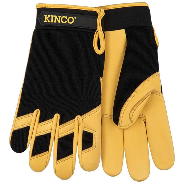 Перчатки Kinco Men's Premium Grain Deerskin Pull-Strap Work Gloves