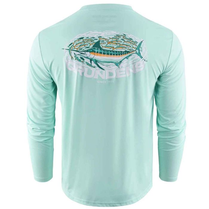 Рыболовная рубашка Grundens Men's Marlin Magic Tech Long Sleeve Fishing Shirt