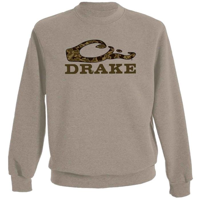 Рыболовная рубашка Drake Waterfowl Drake Old School Graphic Crew Sweatshirt