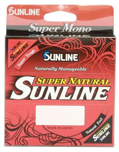 Леска Sunline Super Natural монофильная, прозрачная, 20 lb, 330 yd