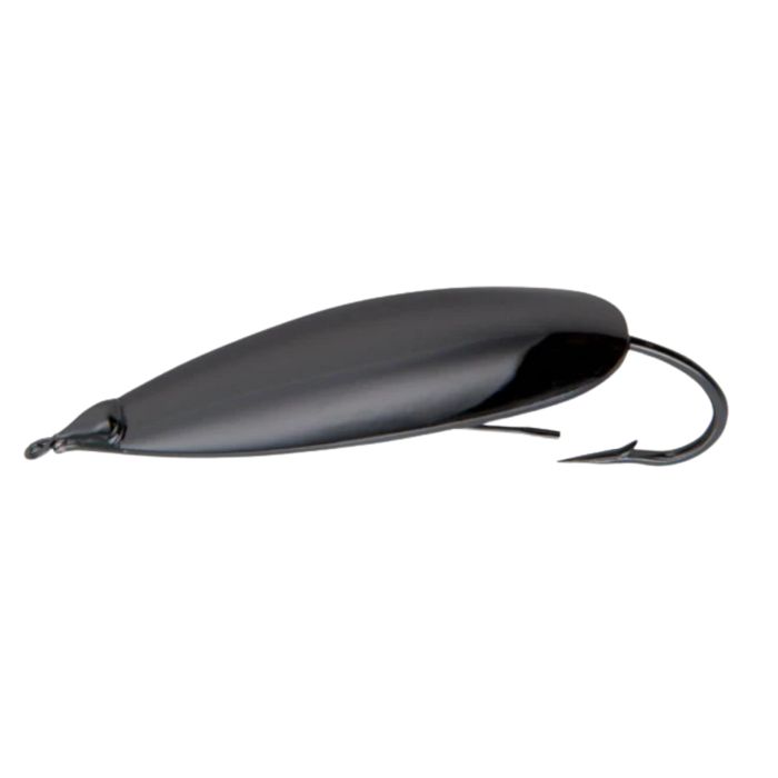 Колеблющаяся блесна Johnson Silver Minnow Spoon 1/4 oz. Black
