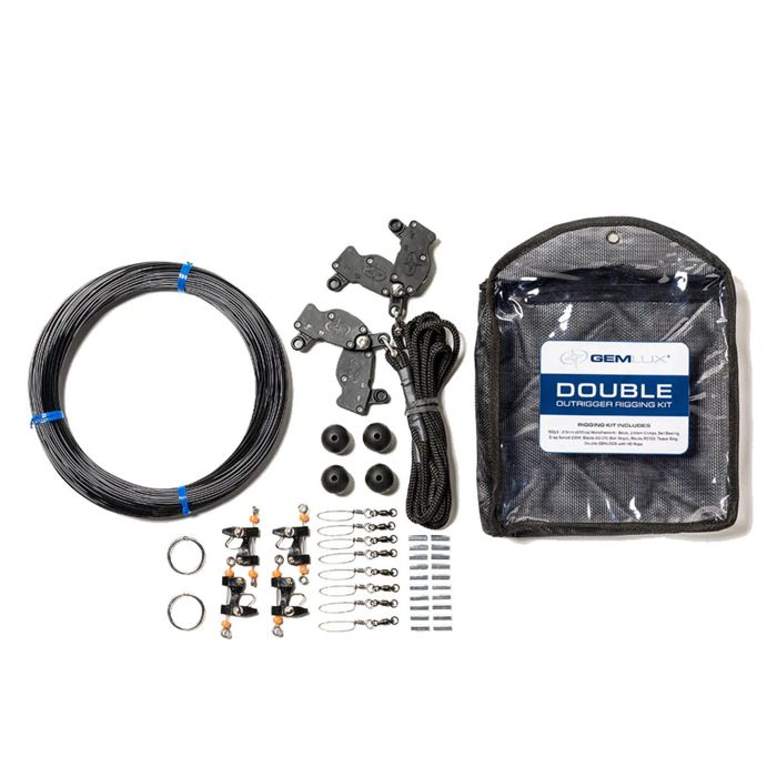 Даунриггер GEMLUX Double Outrigger Rigging Kit with Swivels, Ropes, and Pulleys