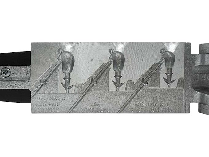 Форма для отливки грузил и джигов Do-it Molds Weedless Compact Jig Mold 1/4, 3/8, 1/2 oz