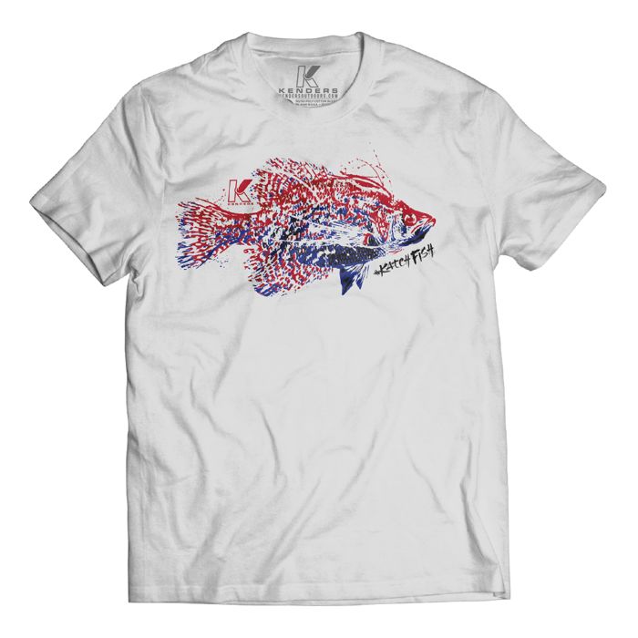 Рыболовная рубашка Kenders Outdoors CRAPPIE SPECIES T-SHIRT WHITE