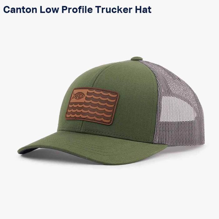 Головной убор Aftco Apparel Canton Olive Low Profile Trucker Hat