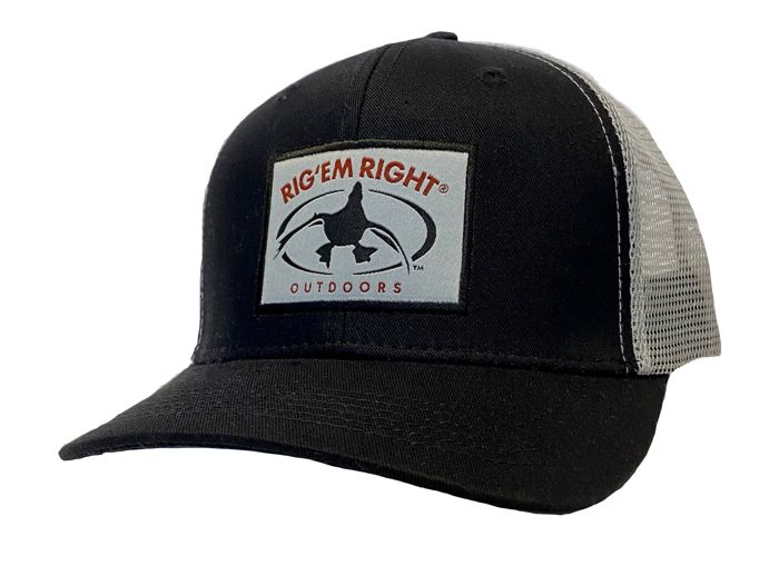 Головной убор Rig'Em Right Black Front Trucker Hat
