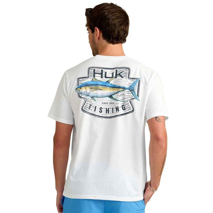 Рыболовная рубашка Huk Men's Plaque Pocketed Short Sleeve Casual Shirt