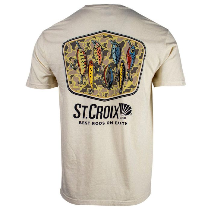 Рыболовная рубашка ATS St. Croix Camo Lure Comfort Colors Tee