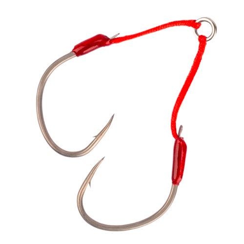 Крючки Mustad Alpha Point Double Slow Flash Ruthless Assist Hooks