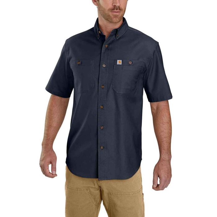 Рыболовная рубашка Carhartt Men's Rugged Flex Relaxed Fit Midweight Canvas Short Sleeve Wo