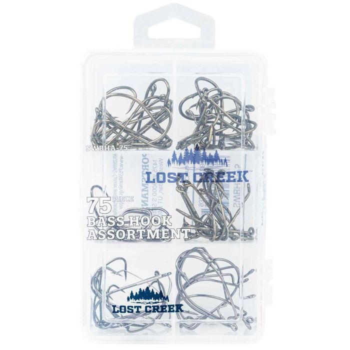 Крючки Lost Creek Bass Hook Assortment - 75 Pack