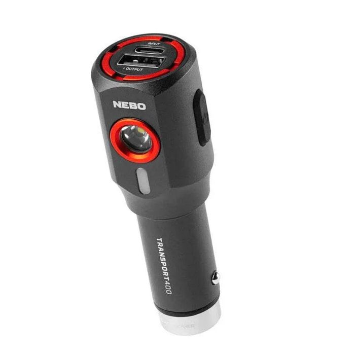 Фонарь Nebo Transport 400 2 in 1 Car Charger Flashlight