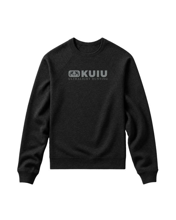 Рыболовная рубашка KUIU Toddler Block Logo Crewneck Sweatshirt | Black