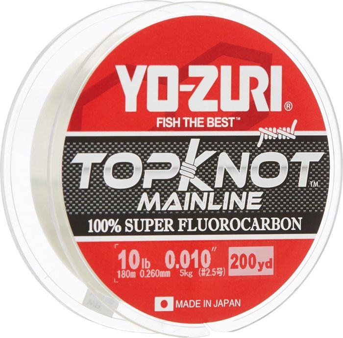 Флюорокарбоновая леска Yo-Zuri TopKnot MainLine 200 yds Fluorocarbon Fishing Line