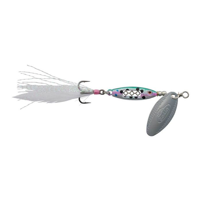 Блесна-вертушка Berkley Dough Rider Minnow Inline Spinner - Metallic Rainbow Trout, 1/16oz