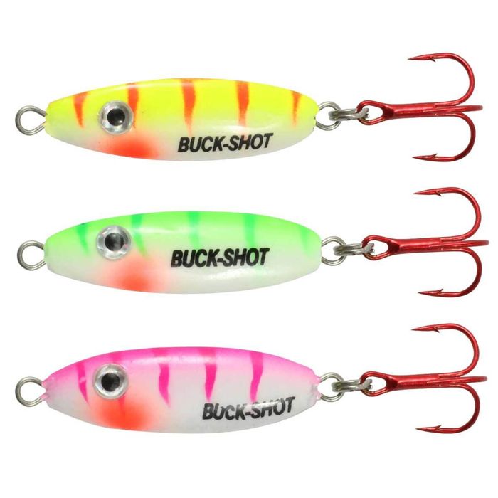 Зимняя приманка Northland UV Buck Shot Ice Fishing Rattle Jigging Spoon