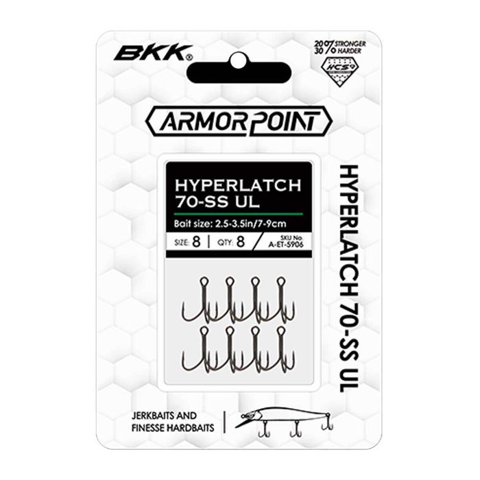Крючки BKK Armor-Point Hyperlatch 70-SS UL Treble Hook