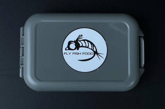 Материал для вязания мушек Adamsbuilt Fly Fish Food Logo Fly Box - Gray Double Sided, Medi
