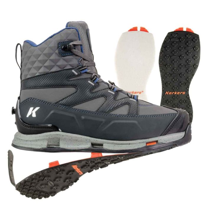 Забродные ботинки Korkers Men's Bantam Lite Felt Hunting Wading Boots