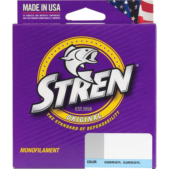 Монофильная леска Stren Original Monofilament Fishing Line - 8lb, Clear Blue Fluorescent,