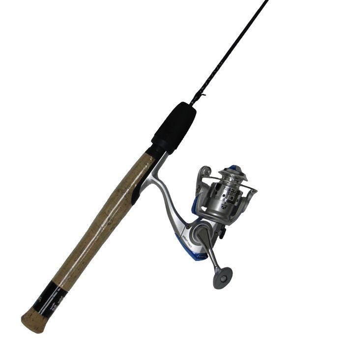 Комплект удилище + катушка HT Enterprises Polar Fire Blue Ice Fishing Rod and Reel Combo -