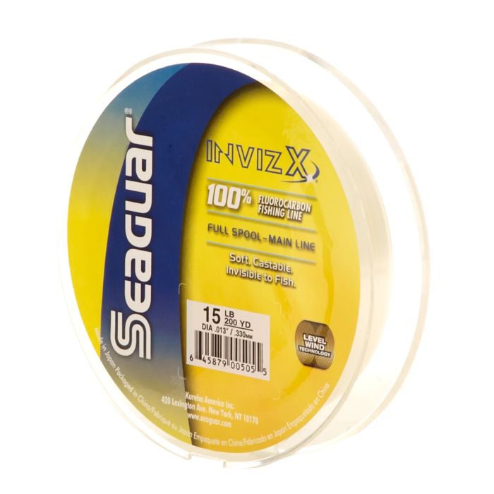 Флюорокарбоновая леска Seaguar Invizx 15 lb. - 200 yards Fluorocarbon Fishing Line