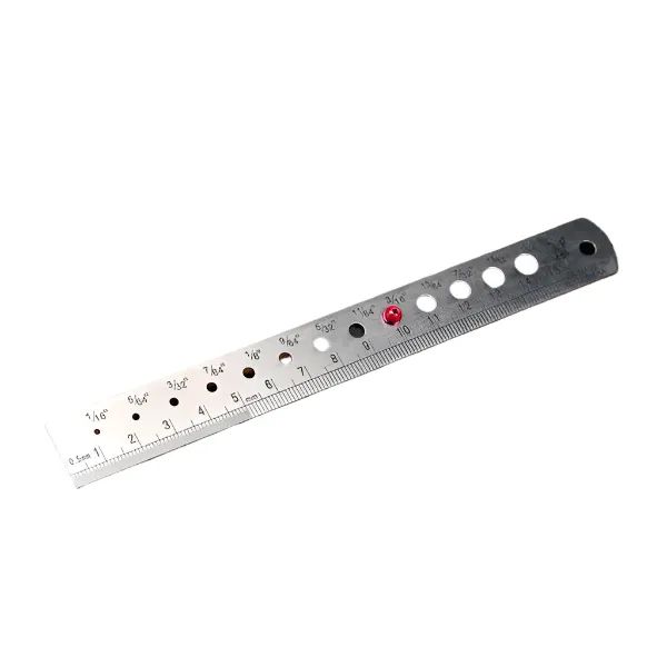 Материал для вязания мушек Hareline Dubbin Hareline Bead Sizer and Measuring Ruler