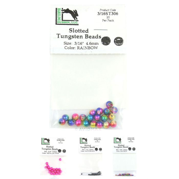 Грузила Hareline Dubbin Inc Hareline Slotted Tungsten Beads
