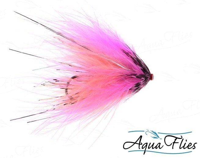 Материал для вязания мушек Aqua Flies Hartwick's Marabou Tube - Hot Pink / Shrimp Pink