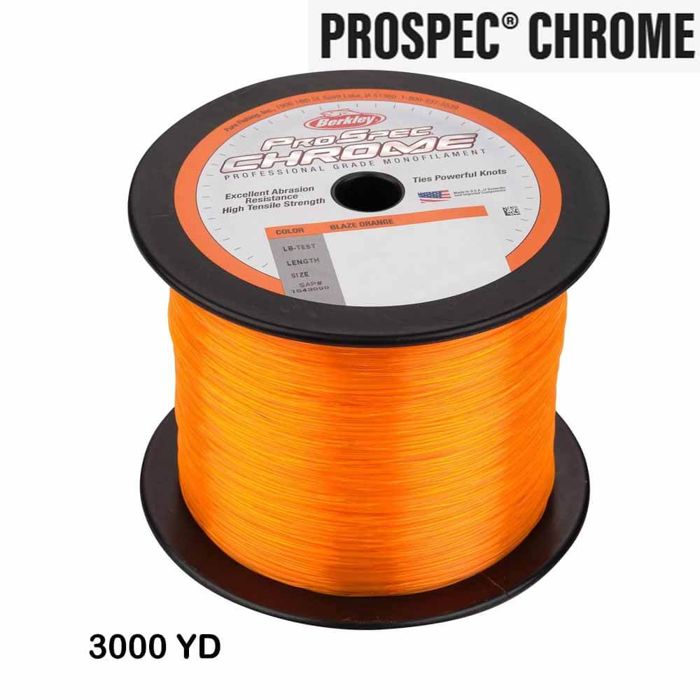 Монофильная леска Berkley ProSpec Chrome Blaze Orange 20LB 3000YD Monofilament