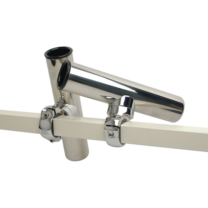 Держатель удилища C.E. Smith Pontoon Square Adjustable Rail Clamp-On Rod Holder