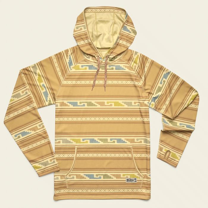 Рыболовная рубашка Howler Bros Loggerhead Hoodie ~ Temple Tracks Camel