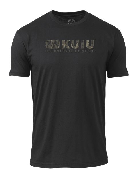 Рыболовная рубашка KUIU Veros Block Logo T-Shirt | Black