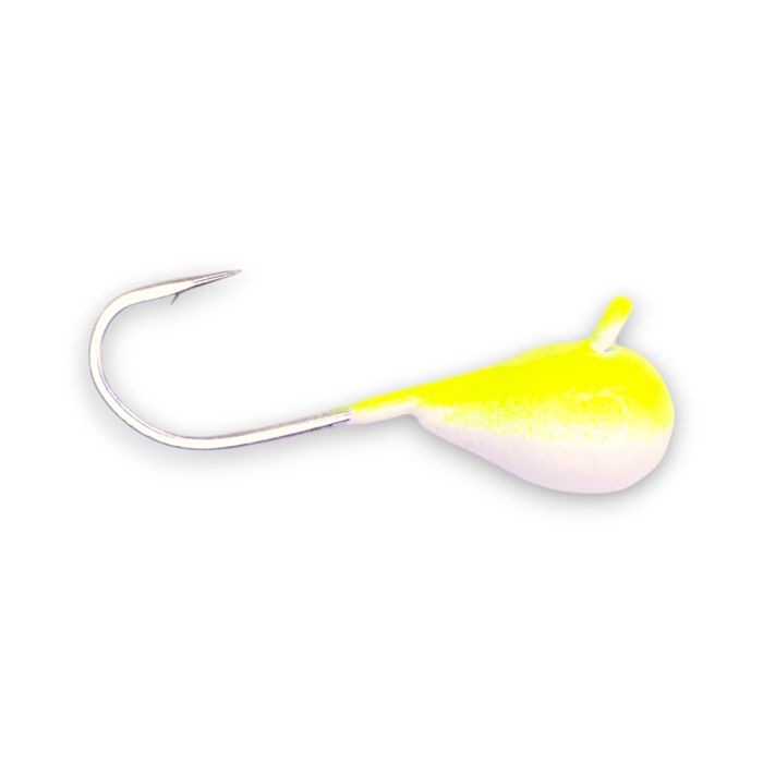 Зимняя приманка Kenders Outdoors CHARTREUSE LEMON DROP GLOW TUNGSTEN JIG